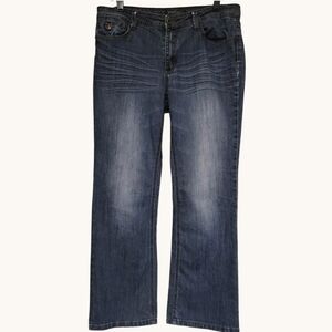 Baccini Women's 12P Dark Wash Bootcut Jeans 35W - 30" Inseam